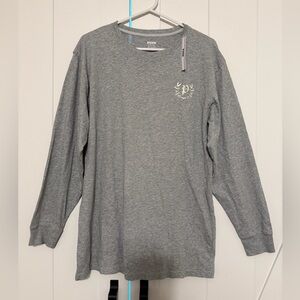 PINK Victoria's Secret Gray Long Sleeve Tee